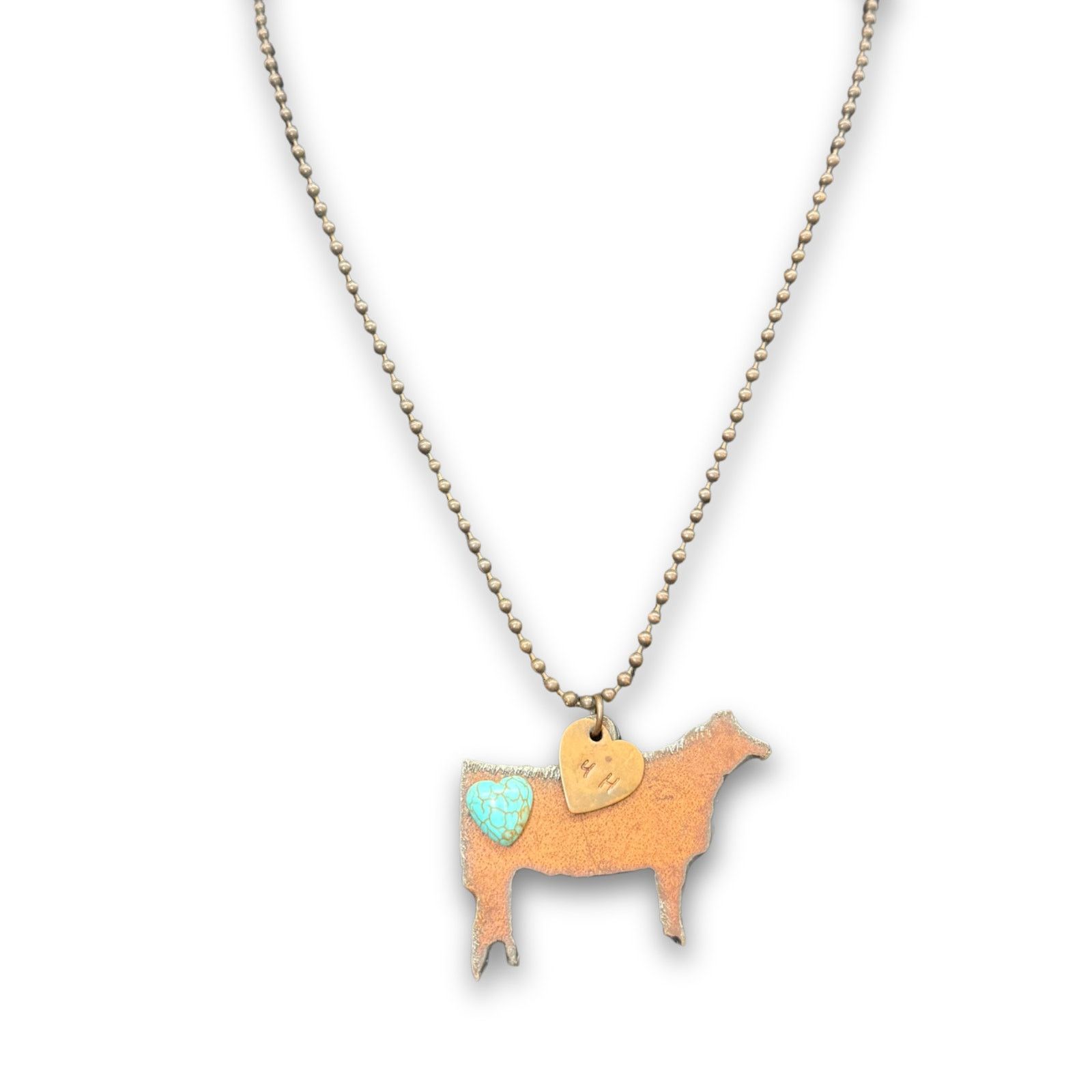 Handmade Handmade 4-H Cow Charm Necklace Size ONE SIZE - 1 Thumbnail