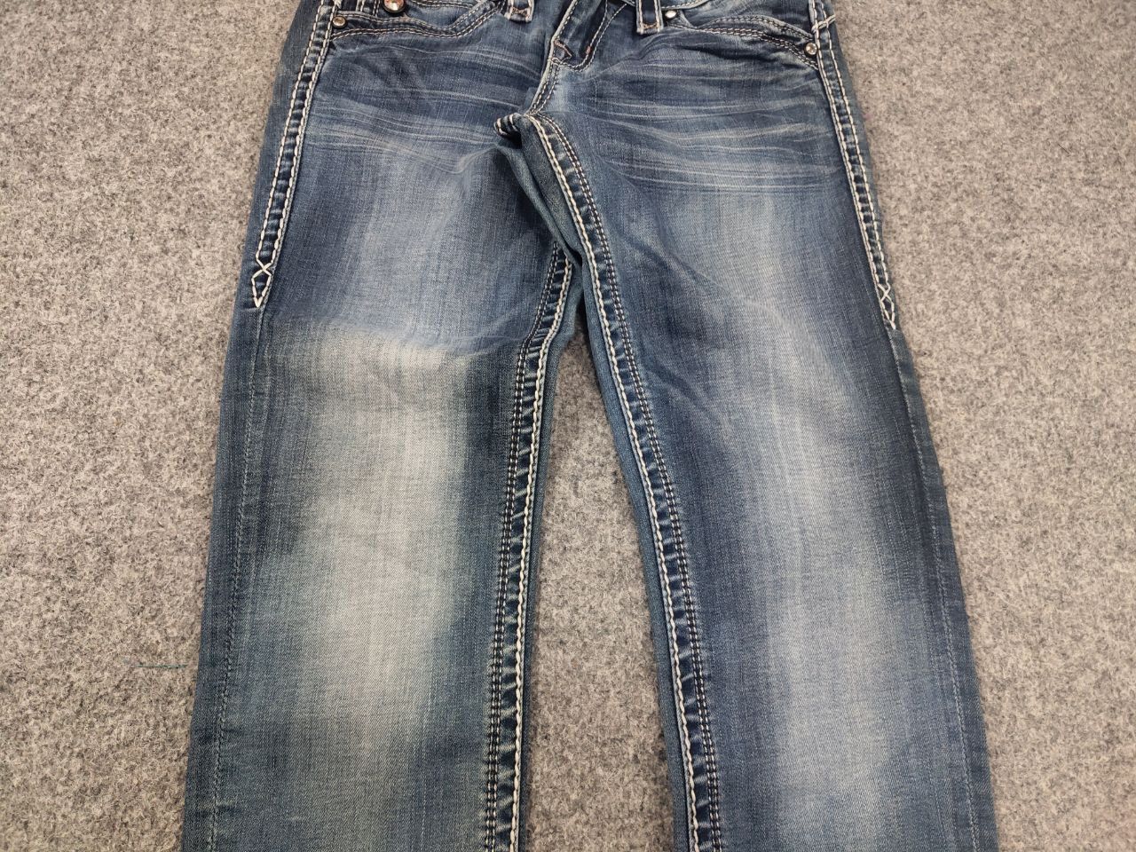 Rock Revival Vintage Rock Revival Adele logo Y2K Style Faded denim Jeans Size 27" / US 4 / IT 40 - 4 Thumbnail