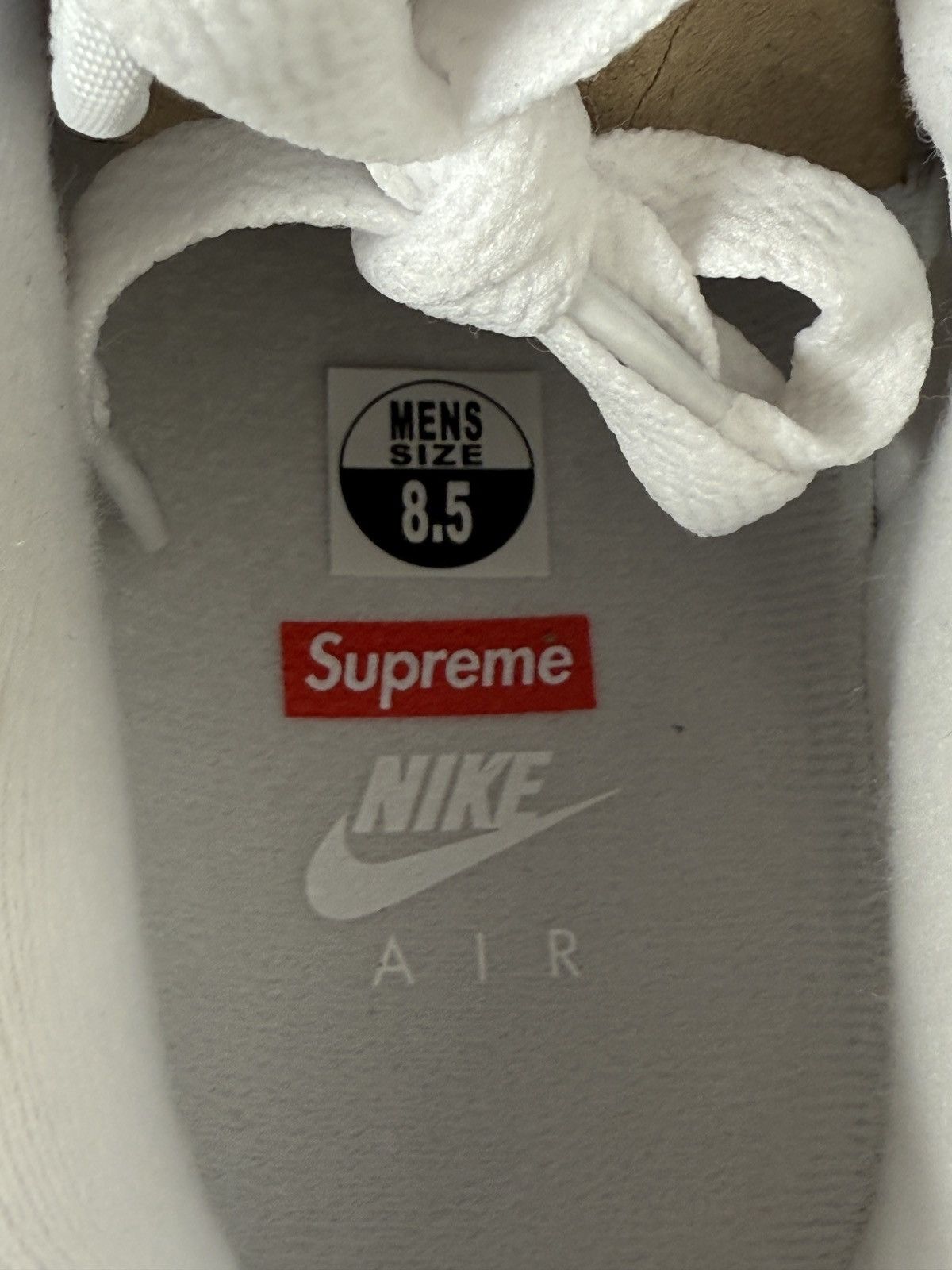 Nike × Supreme Brand New Black Supreme Nike Air Force Ones Size US 8.5 / EU 41-42 - 12 Thumbnail