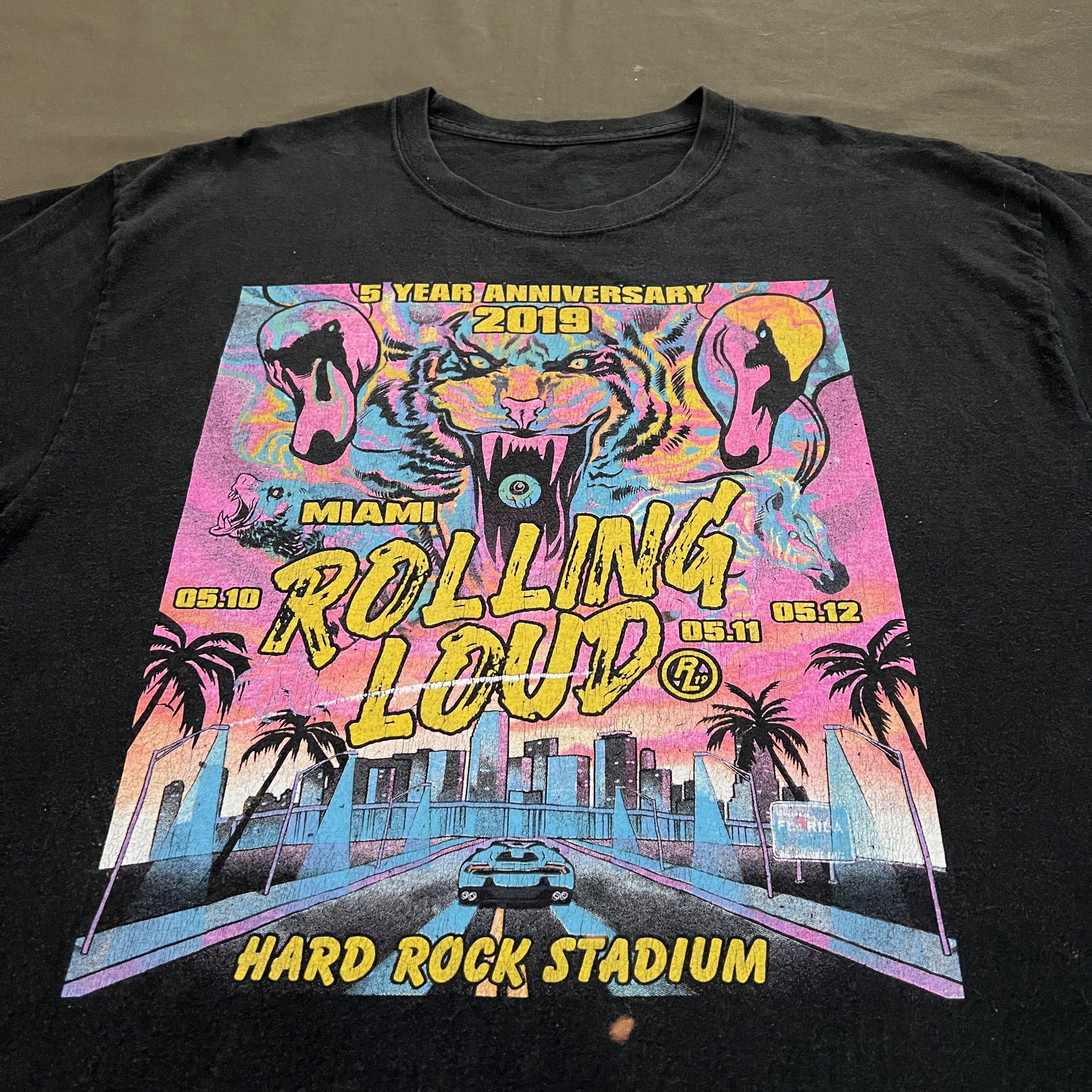 Playboi Carti Rolling Loud 2019 Promo Tour Tee XL Faded Hiphop Rapper Size US XL / EU 56 / 4 - 7 Thumbnail