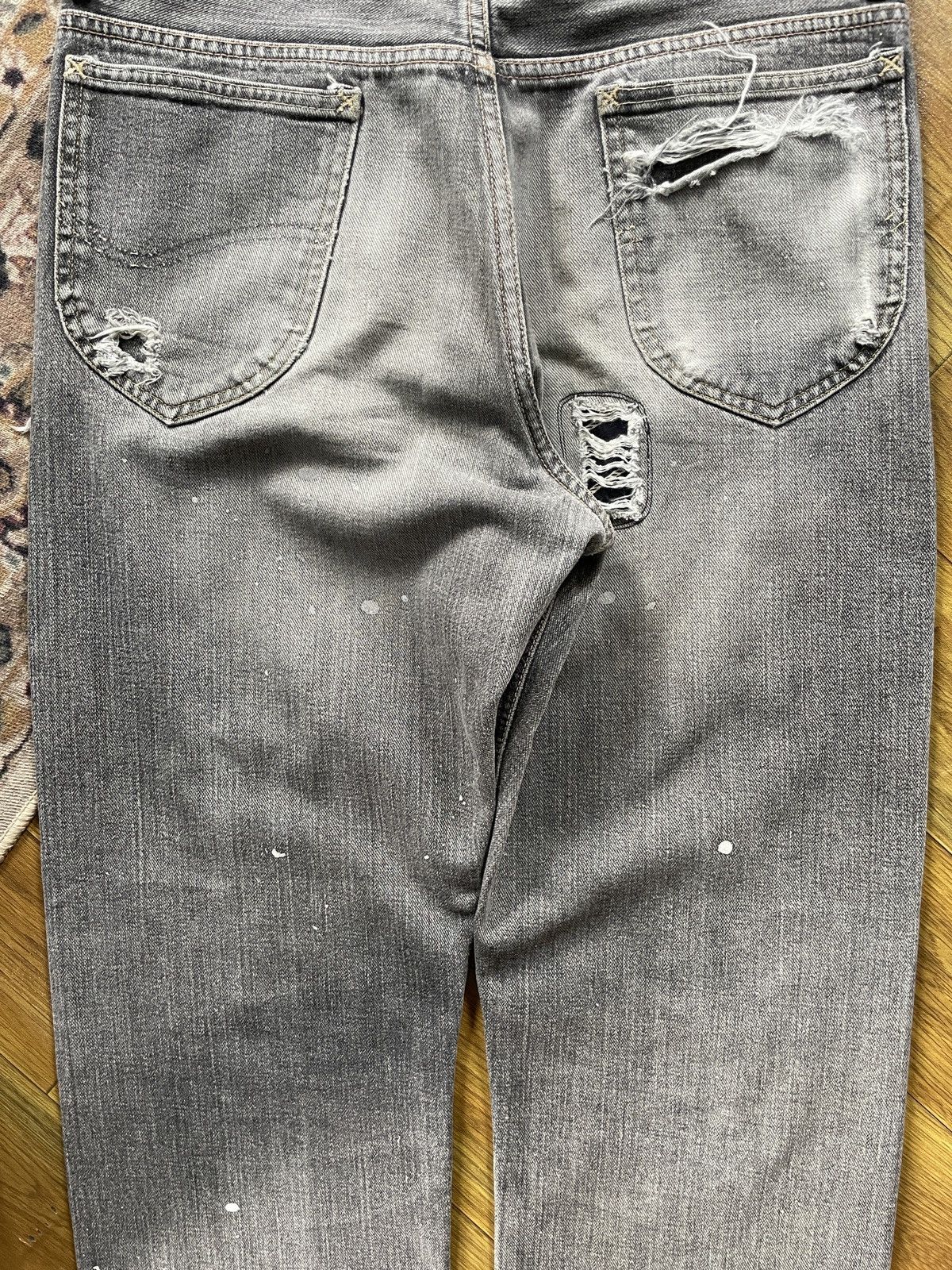 Lee × Vintage Vintage Lee Distressed Denim Size US 33 - 11 Thumbnail
