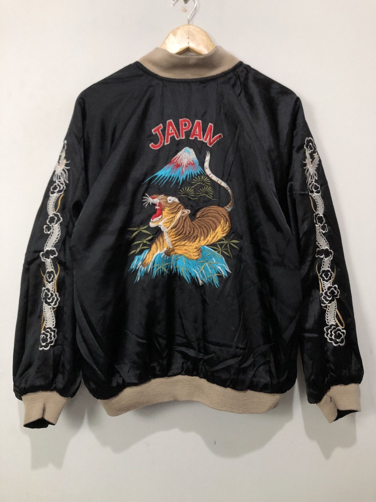 Japanese Brand Vintage Sukajan Embroidery Reversible Souvenir Jacket Size US L / EU 52-54 / 3 - 1 Thumbnail