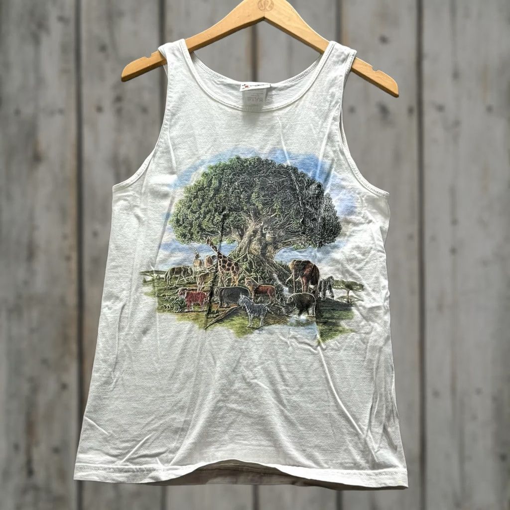 Disney Walt Disney World Shirt Mens S White Disney's Animal Kingdom Graphic Tee Size US S / EU 44-46 / 1 - 1 Thumbnail