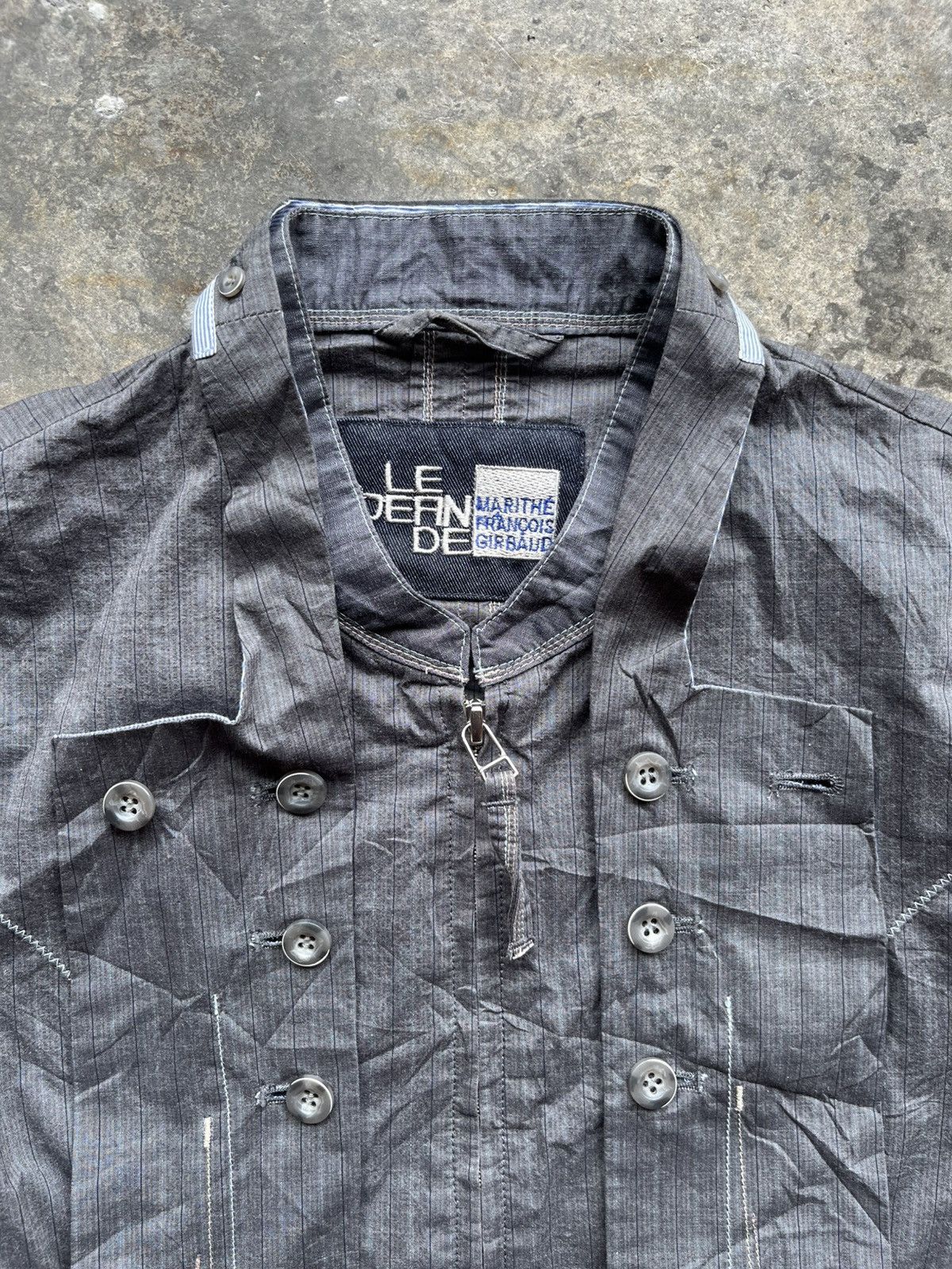 Marithe + Francois Girbaud MARITHE FRANCOIS GIRBAUD ZIP UP SHIRT Size S / US 4 / IT 40 - 4 Thumbnail
