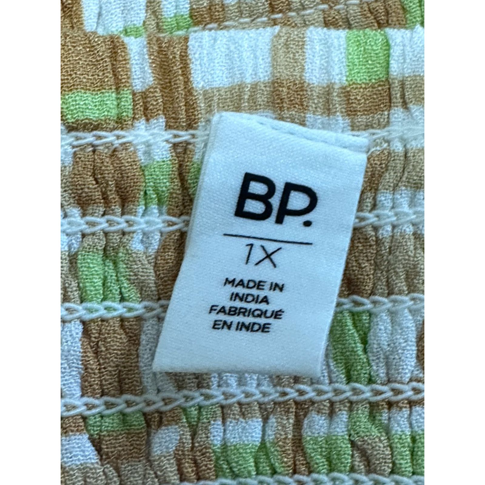 Other BP Crop Top Spaghetti Strap Plaid Pattern Multicolor 1X NWOT Size XL / US 12-14 / IT 48-50 - 7 Thumbnail