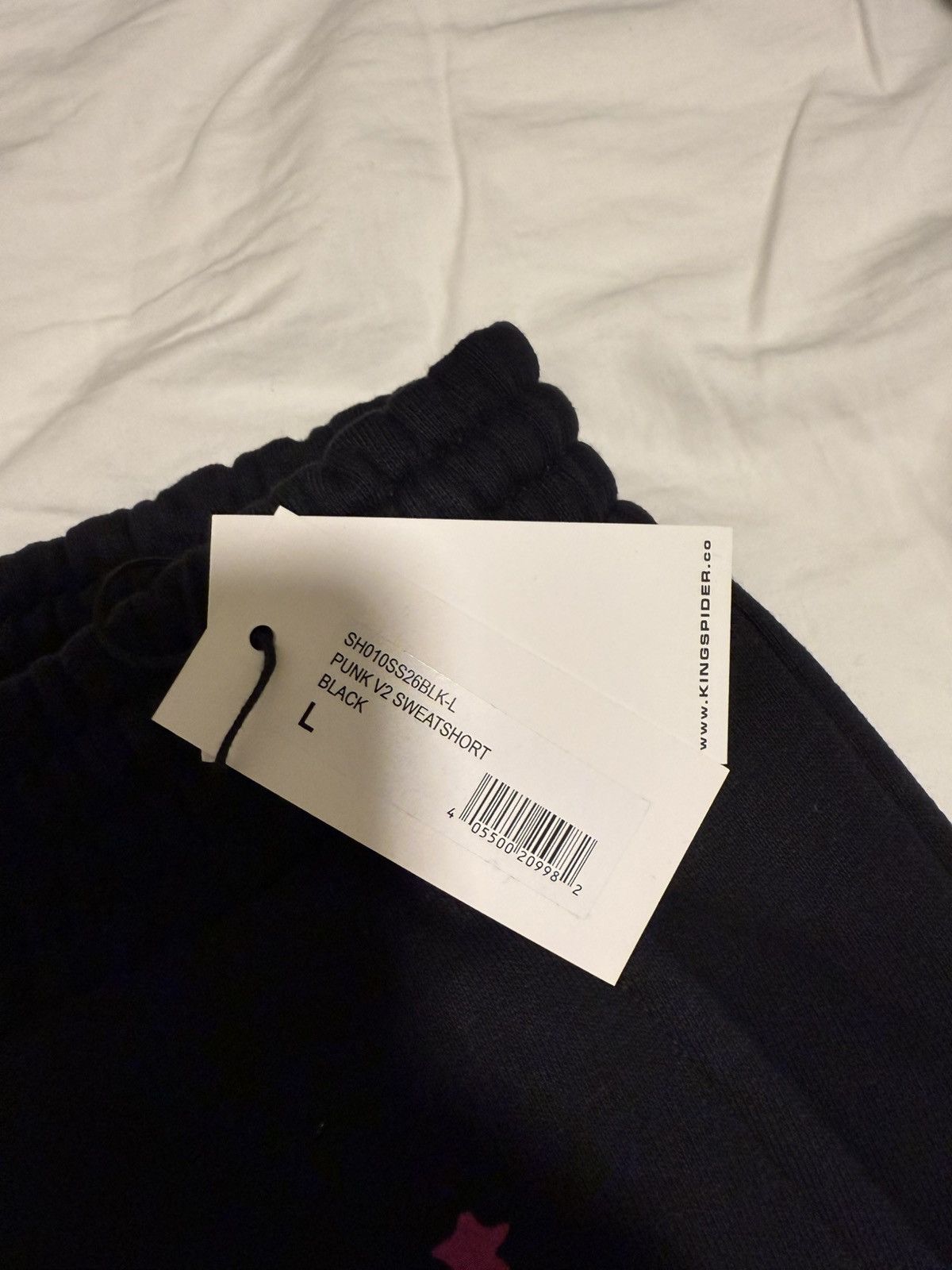Sp5der Sp5der V2 punk sweat shorts ‘black’ Size US 31 - 3 Thumbnail