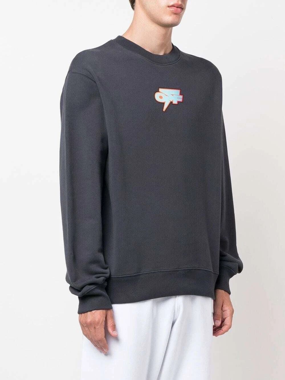 Off-White Off-White Thund Skate-Print Long Sleeve Tee Blue/Orange Size US M / EU 48-50 / 2 - 2 Thumbnail