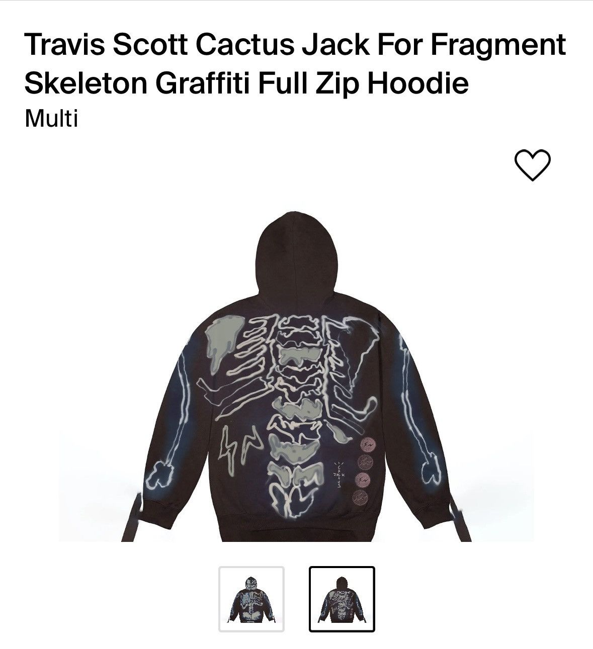 Travis scott Fragment FULL Zip hooded | a-mart.com.my