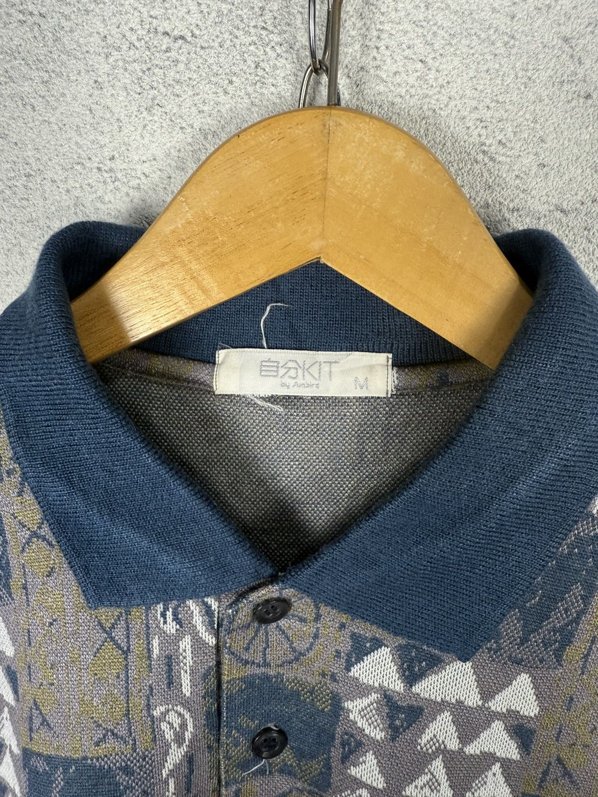 Vintage Vintage 90s Sunbird Abstract Pattern Polo Sweater Crewneck Size US S / EU 44-46 / 1 - 5 Thumbnail
