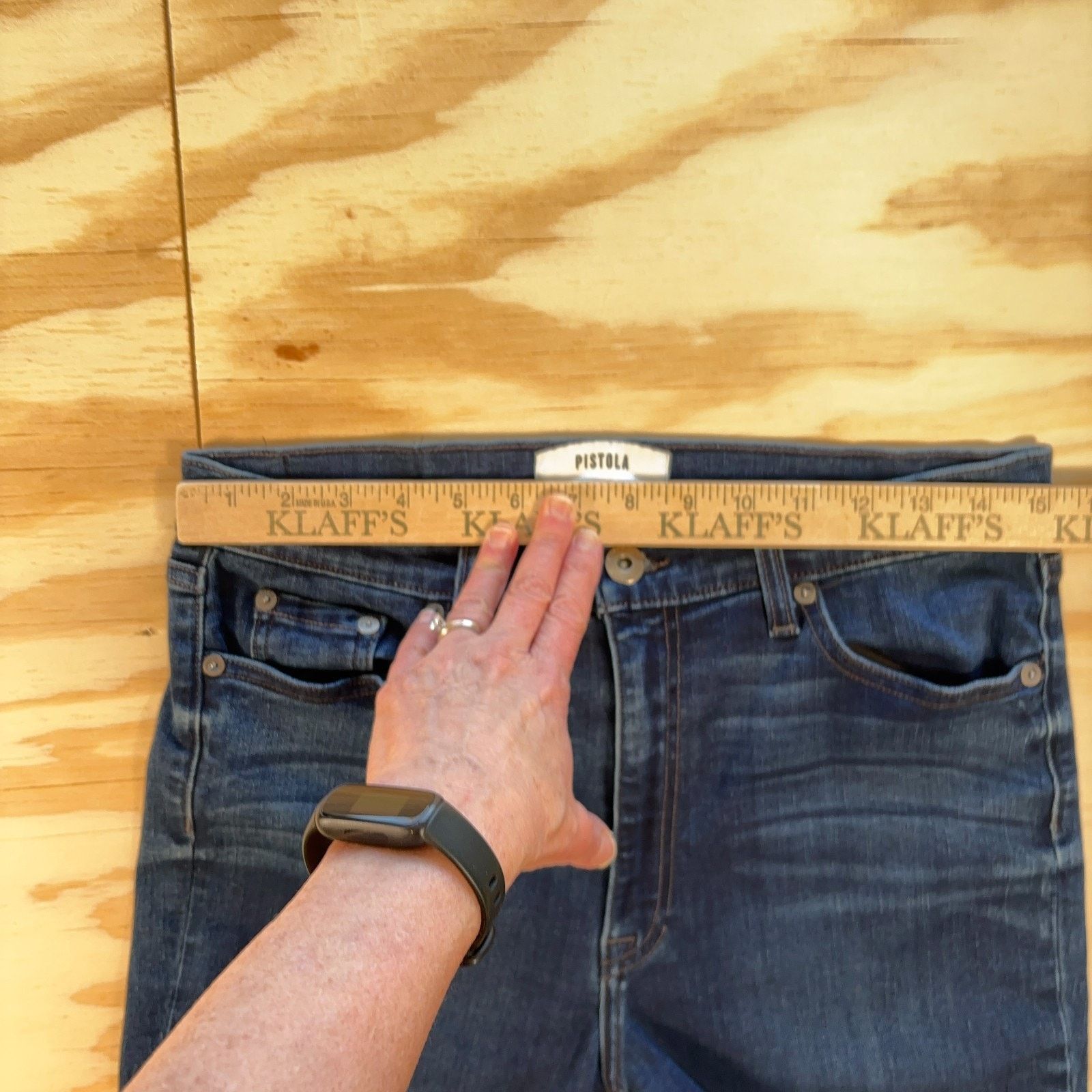 Pistola Pistola Jeans Size 30 Straight Leg Crop Womens Raw Hem Size 30" / US 8 / IT 44 - 9 Thumbnail
