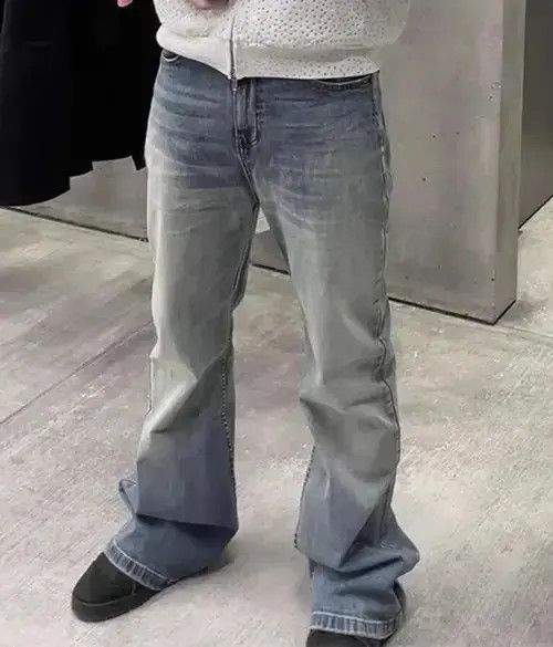 Designer × Japanese Brand × Jean Y2K Washed Blue Baggy Jeans Size US 30 / EU 46 - 2 Thumbnail