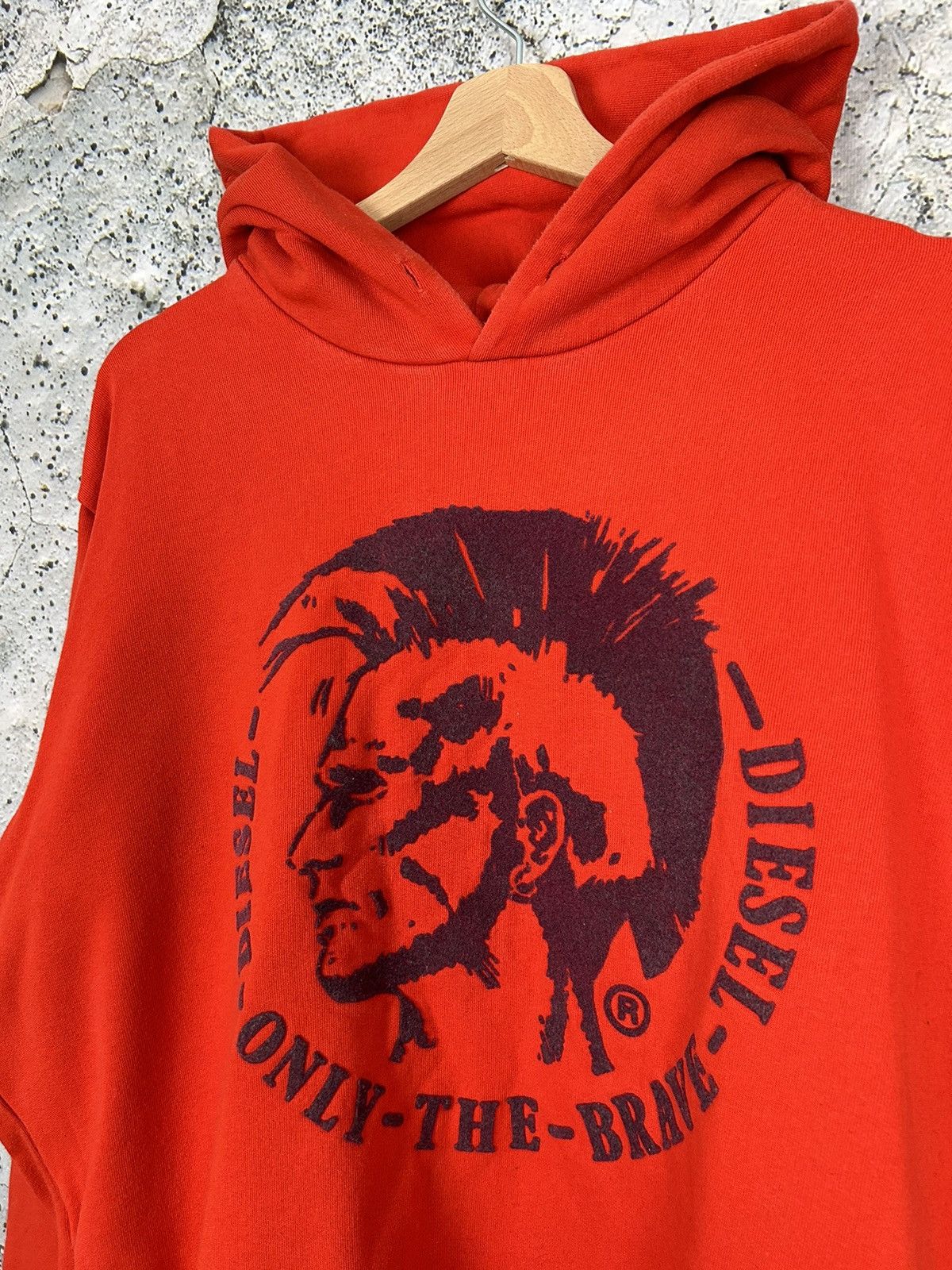 Diesel Vintage Diesel Y2K 00s Hoodie Logo Hype Rare Punk Grunge Size US XXL / EU 58 / 5 - 3 Thumbnail
