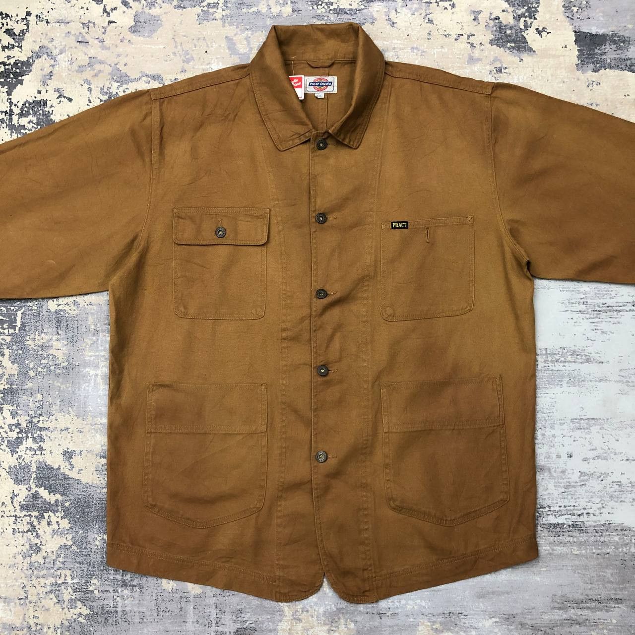 Japanese Brand × Vintage Y326 VTG WORKWEAR PRACT STUDIO CHORE JACKET Size US XL / EU 56 / 4 - 4 Thumbnail
