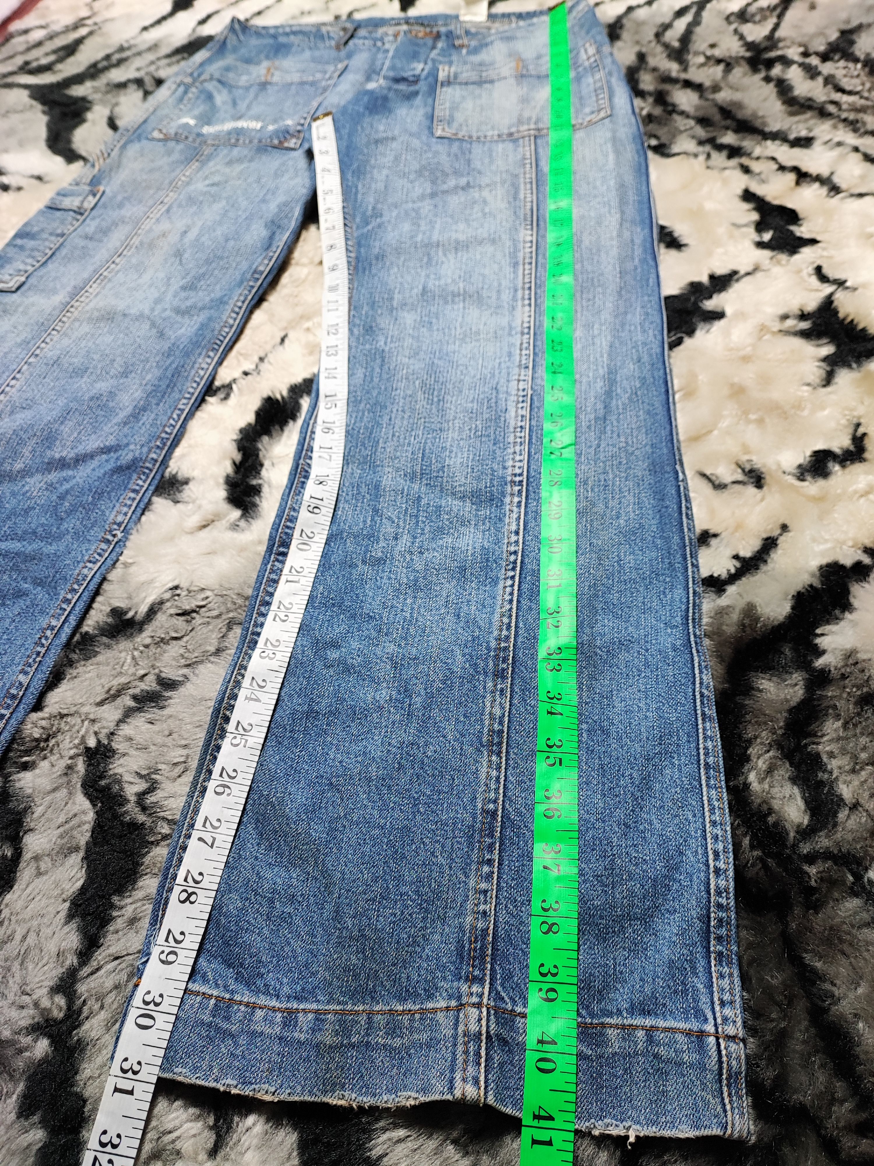 Japanese Brand Skull Denim Bakers Pants Cargo Size US 32 / EU 48 - 5 Thumbnail