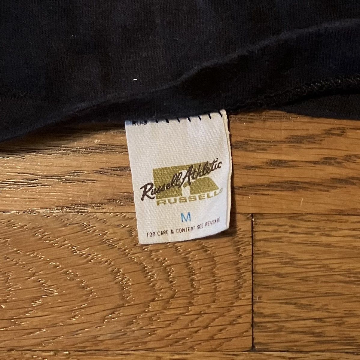 Vintage 1970s Black Russell Blank T-Shirt Size US S / EU 44-46 / 1 - 2 Thumbnail