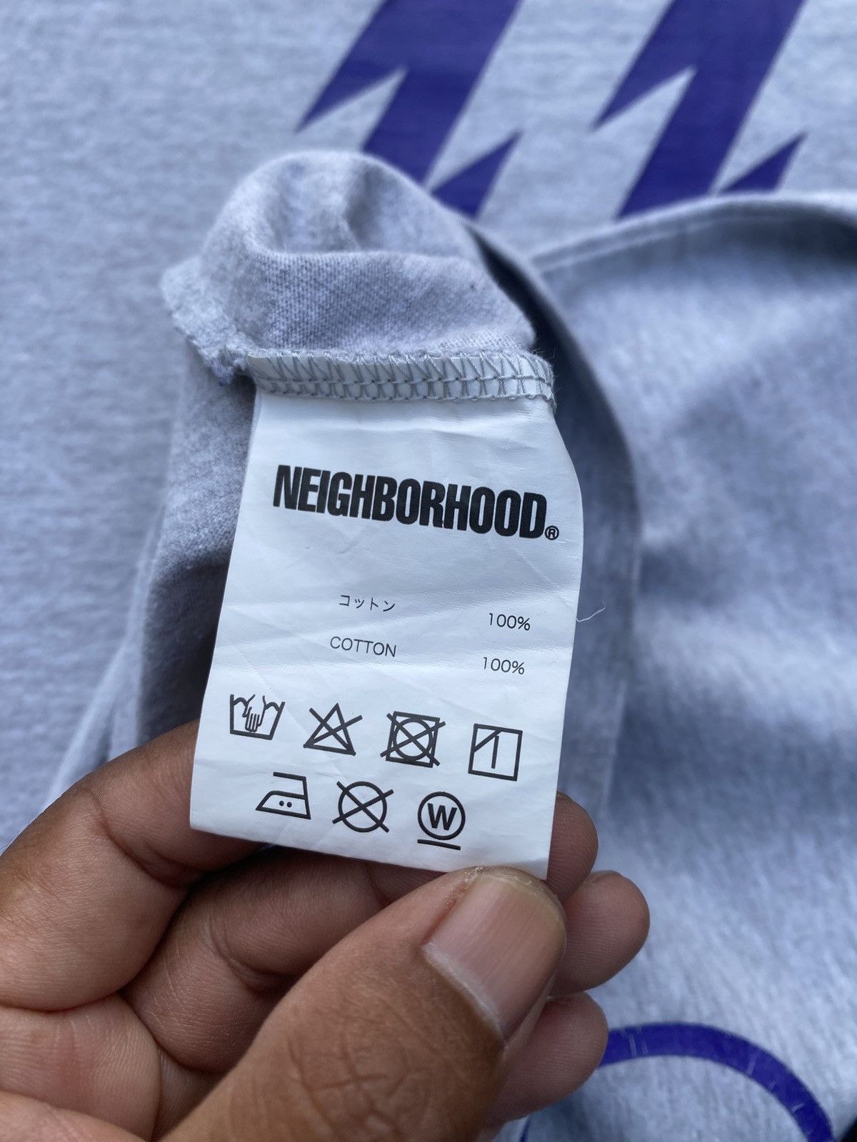 Neighborhood Rare Neighborhood Familia Japanese Brand Grey Tshirt Size US L / EU 52-54 / 3 - 14 Thumbnail