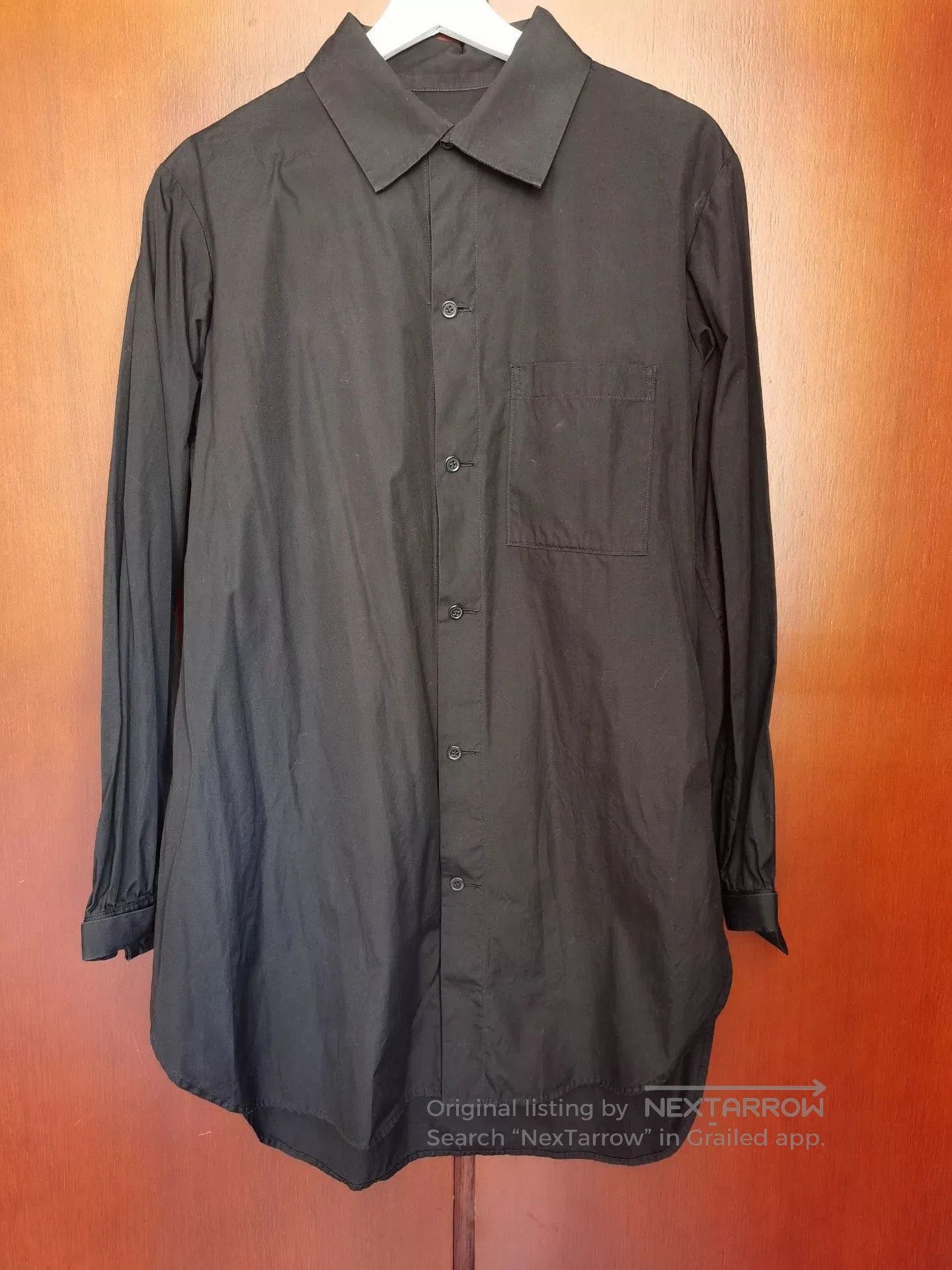 Y's Y's Black Cotton Long Sleeve Shirt. Size M / US 6-8 / IT 42-44 - 1 Thumbnail