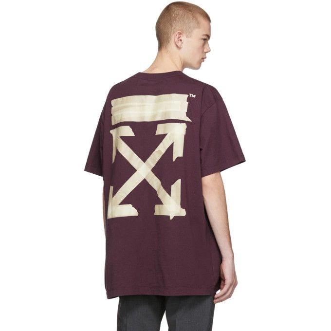 Off-White Purple Tape Arrows Logo Oversized T-Shirt Size US S / EU 44-46 / 1 - 2 Thumbnail