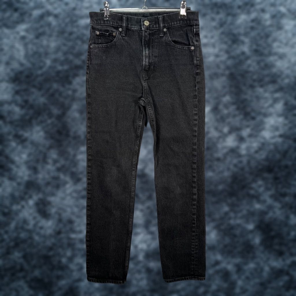 Gap Gap Womens 27 4R 90s Straight High Rise Jeans Black Cotton Blend Denim Size 27" / US 4 / IT 40 - 1 Thumbnail