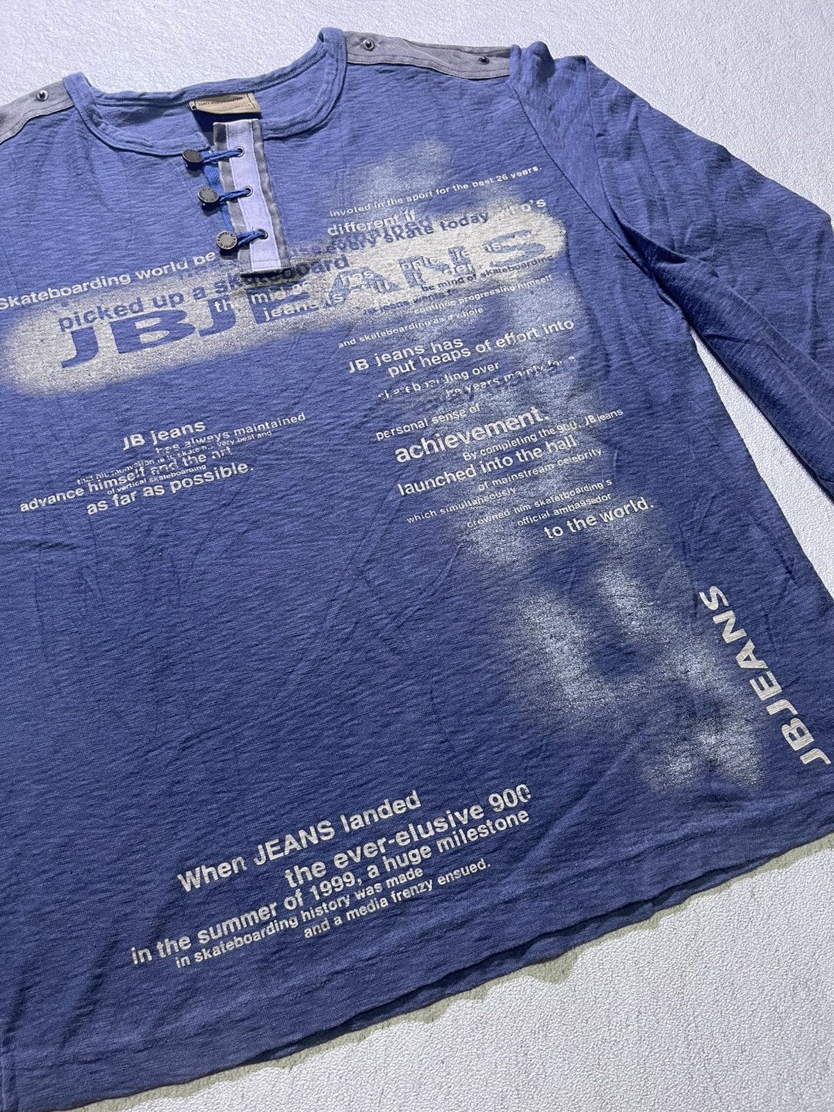 Japanese Brand VINTAGE Y2K JABEZ long sleeve tshirt Size US L / EU 52-54 / 3 - 3 Thumbnail