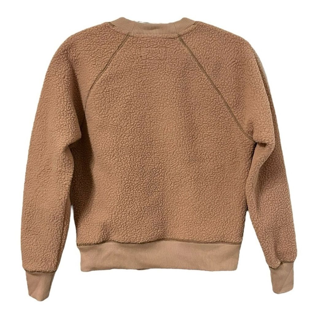 Everlane EVERLANE The ReNew Fleece Raglan Sherpa Crewneck Sweater Size XS / US 0-2 / IT 36-38 - 2 Thumbnail