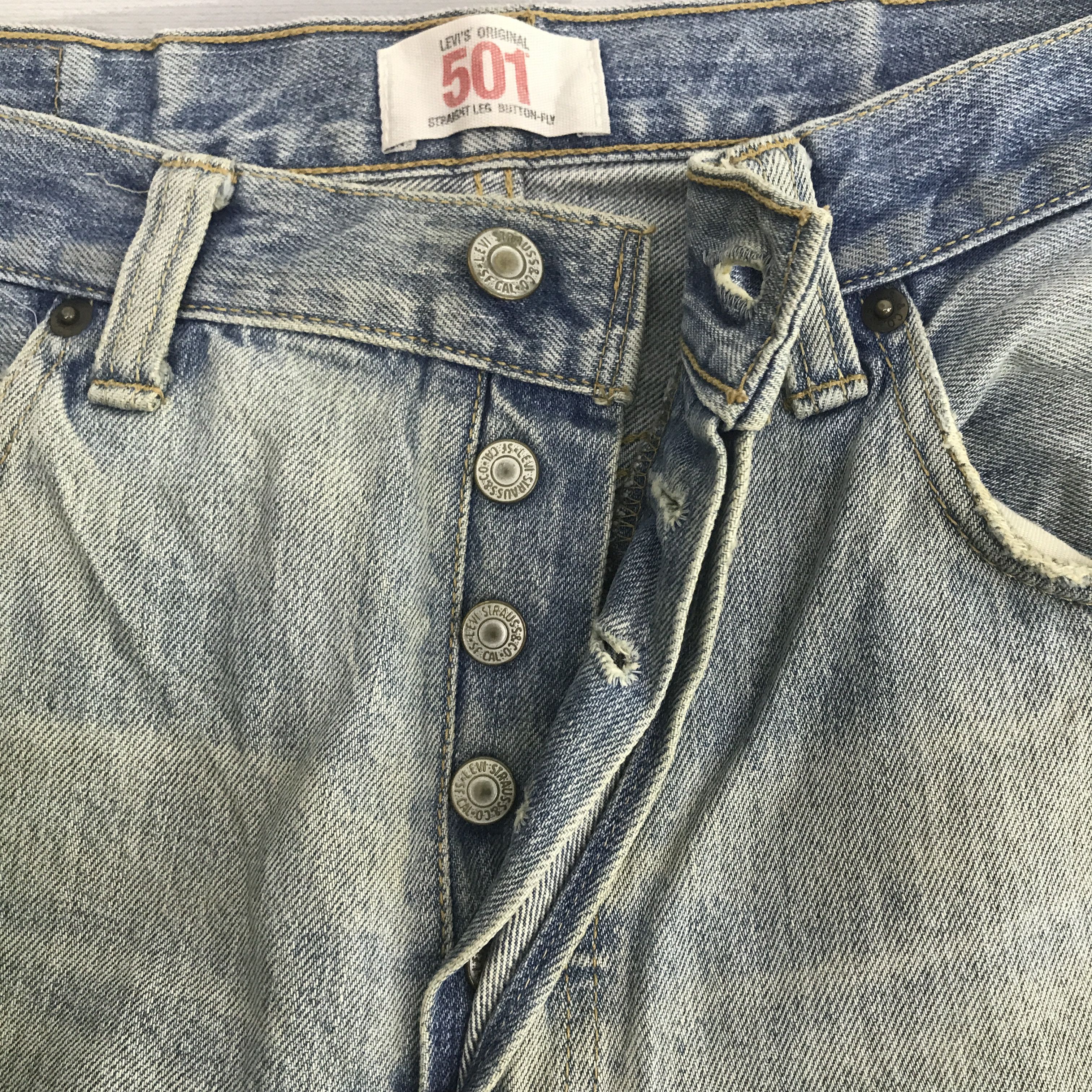 Levi's Vintage Levi's 501 Distressed rusty style Denim jeans Size US 32 / EU 48 - 7 Thumbnail