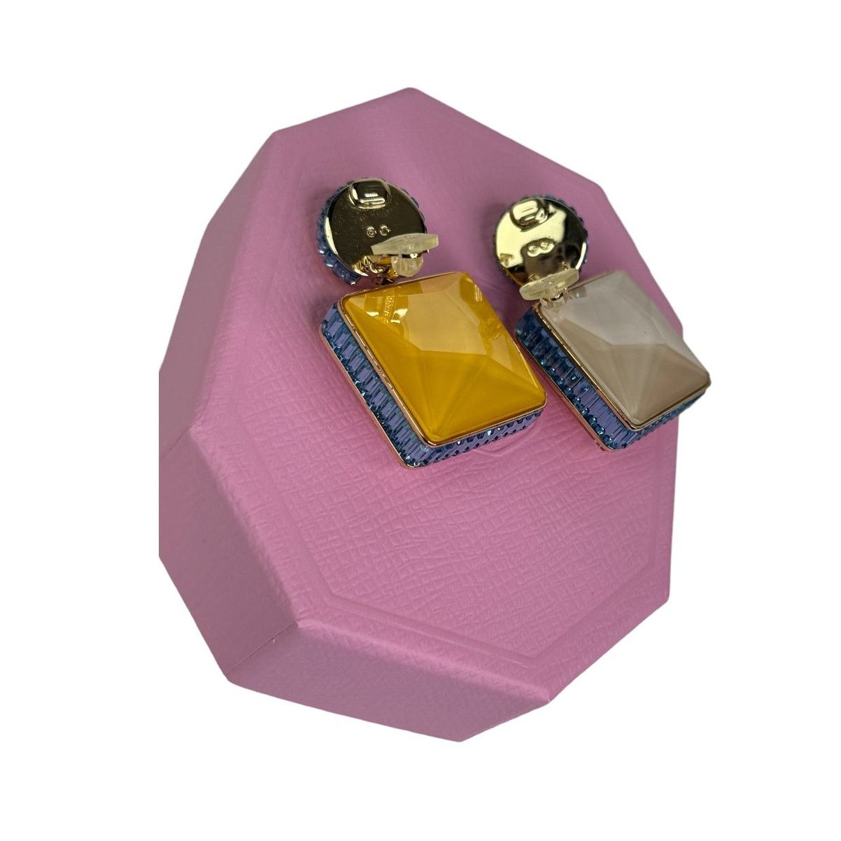 Swarovski Swarovski Chroma clip earrings Asymmetrical designSquare cut Size ONE SIZE - 6 Thumbnail