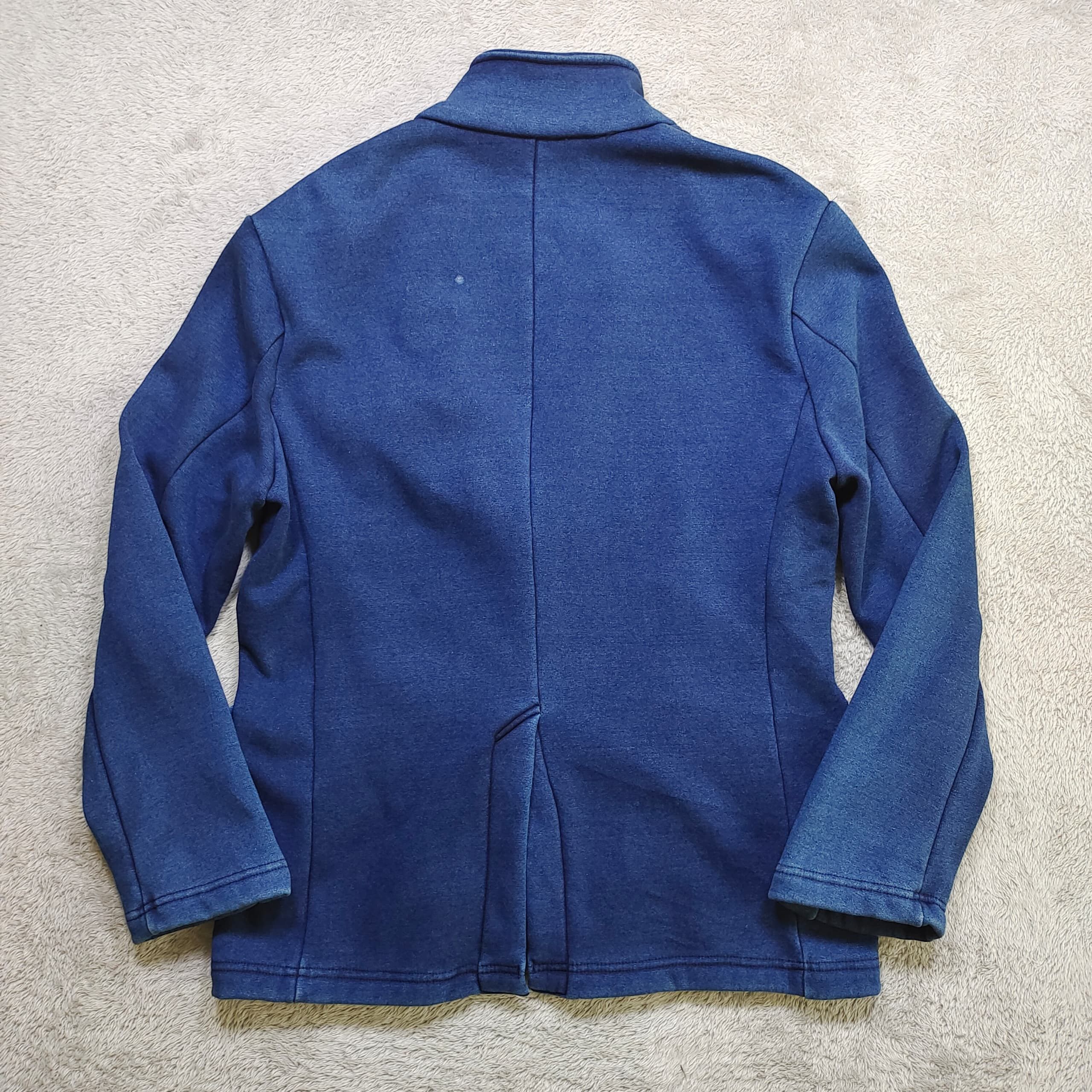 Edwin Vintage EDWIN BLAZER Indigo Blue Sweat Blazer Size 38R - 2 Thumbnail
