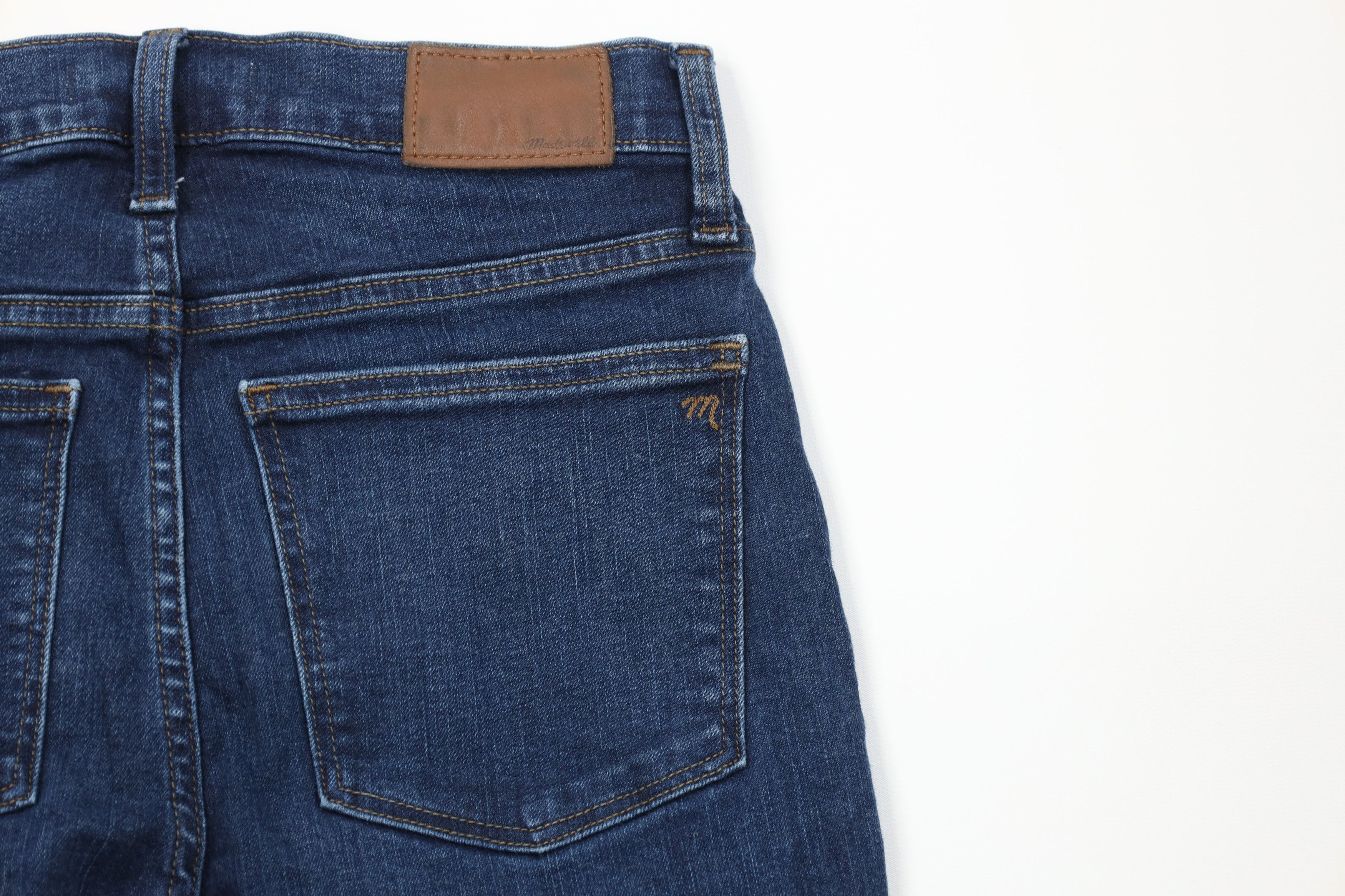 Vintage Madewell High Rise Skinny Leg Stretch Denim Jeans Hayes Wash Size 28" / US 6 / IT 42 - 13 Thumbnail