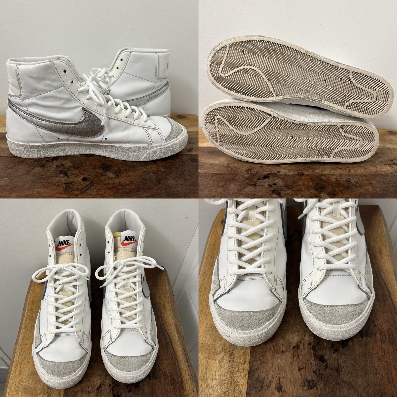 Nike Nike Blazer Mid ’77 Womens Sz 10 Summit White Silver Athletic Shoes CZ1055-112 Size M / US 6-8 / IT 42-44 - 8 Thumbnail
