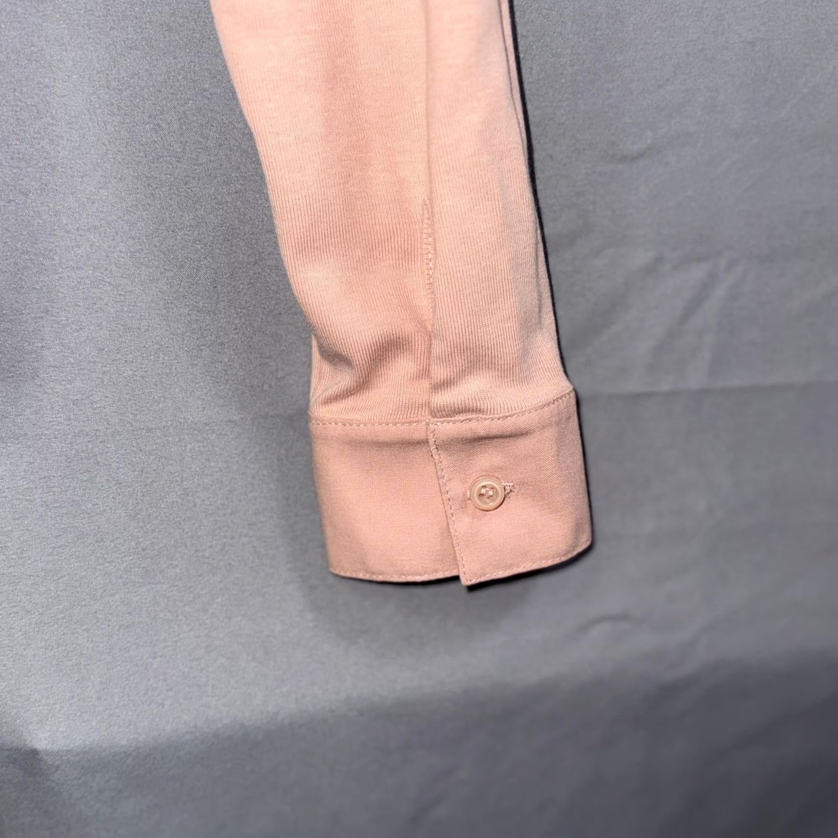 Reiss VINTAGE Reiss Shirt Womens Small Pink Blush Collared Deep V Plunge Long Sleeve Top Size S / US 4 / IT 40 - 3 Thumbnail