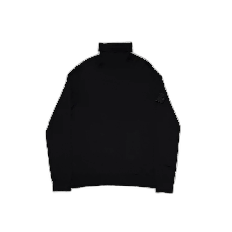 Stone Island Stone Island Black High Neck Knitwear -2506 Size US L / EU 52-54 / 3 - 1 Thumbnail