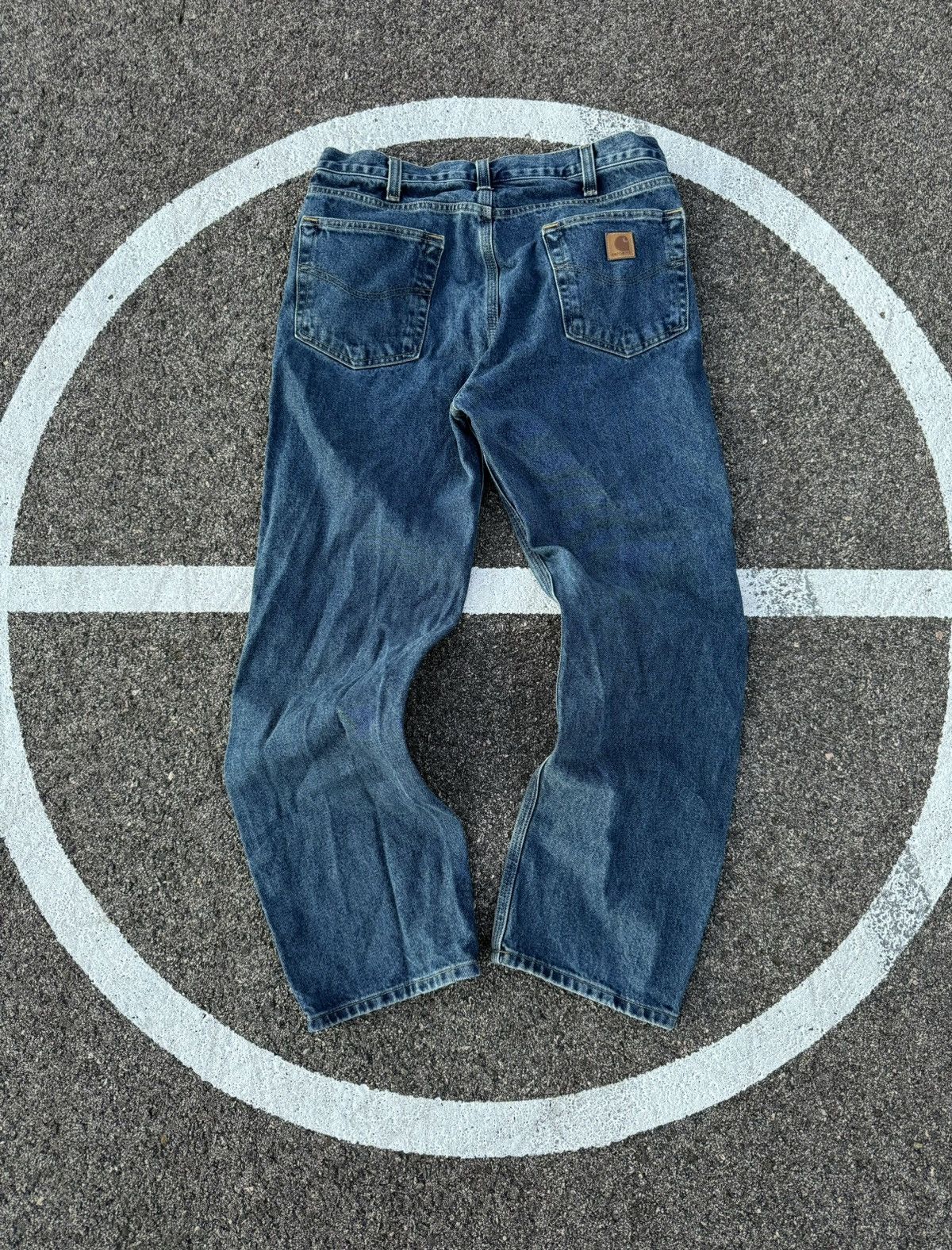 Carhartt × Carhartt Wip × Vintage Vintage Carhartt Blue Jeans Y2K Size US 34 / EU 50 - 1 Thumbnail