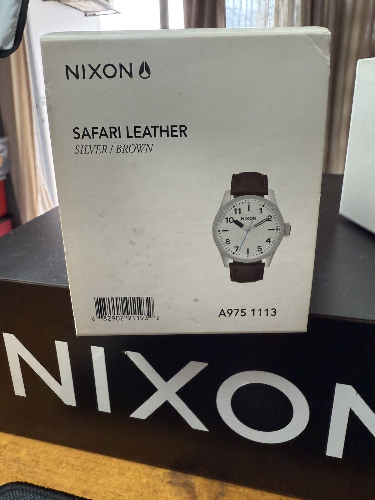 Nixon Nixon Safari Leather Silver / Brown Size ONE SIZE - 2 Thumbnail