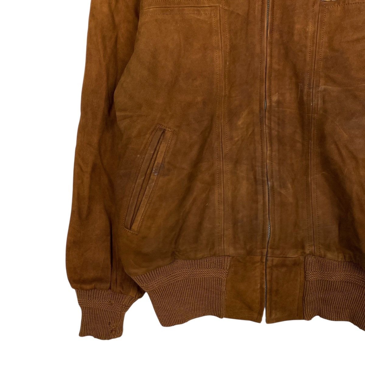 Genuine Leather Vintage leather jacket collarless Size US M / EU 48-50 / 2 - 3 Thumbnail