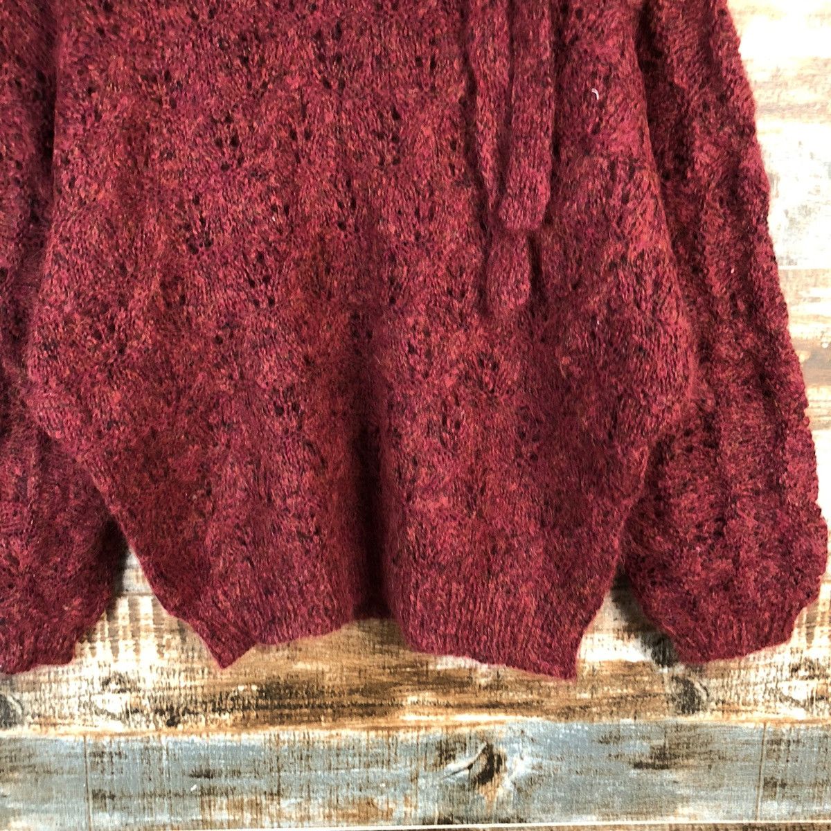 Homespun Knitwear × Japanese Brand Japanese Brand vintage Red Knitwear #A2245 Size M / US 6-8 / IT 42-44 - 6 Thumbnail