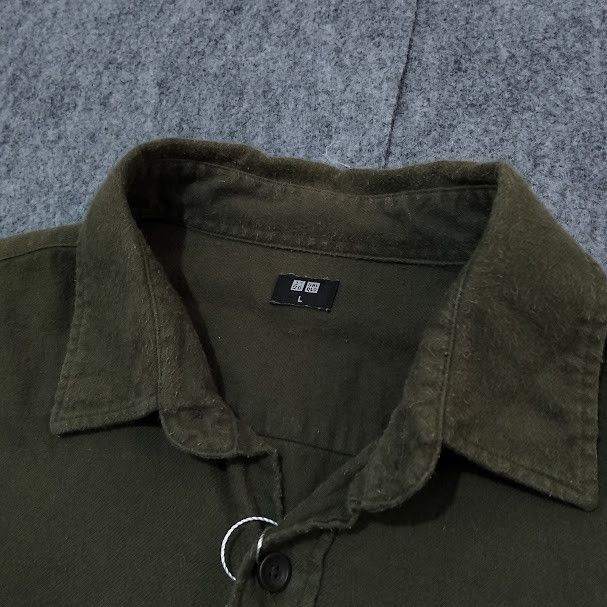 Japanese Brand × Uniqlo 🔥 UNIQLO Military Work Shirt – Y2K Vintage Army Style 🔥 Size US L / EU 52-54 / 3 - 8 Thumbnail