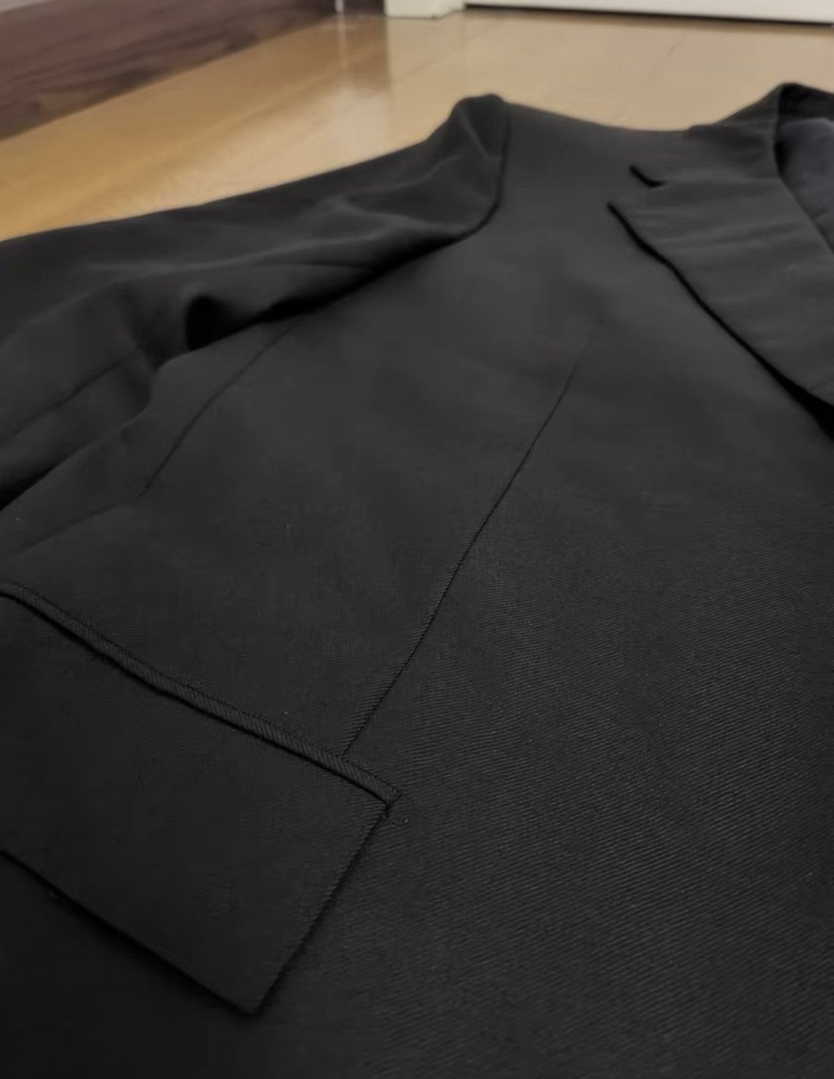 Kiton Kiton Black Wool Classic Blazer Size 44L - 3 Thumbnail