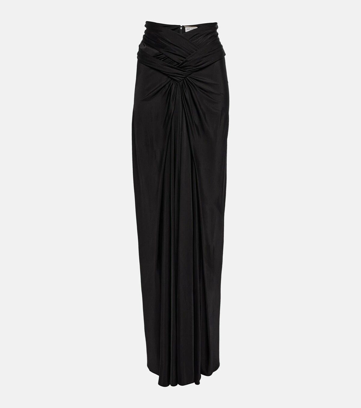 Saint Laurent Paris o1y0126 Maxi Skirt in Black Size 30" / US 8 / IT 44 - 1 Thumbnail