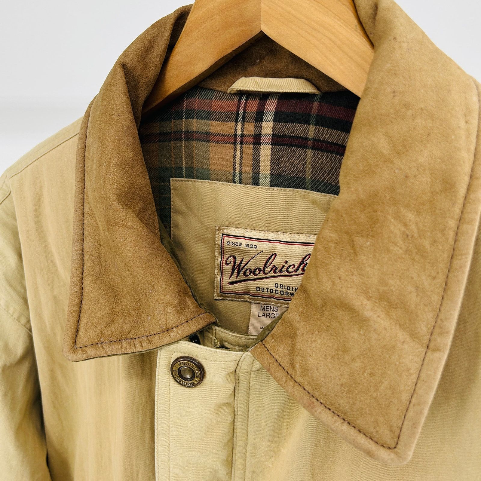 Leather Collar Woolrich Men's Barn Coat Collar Woolrich Men&