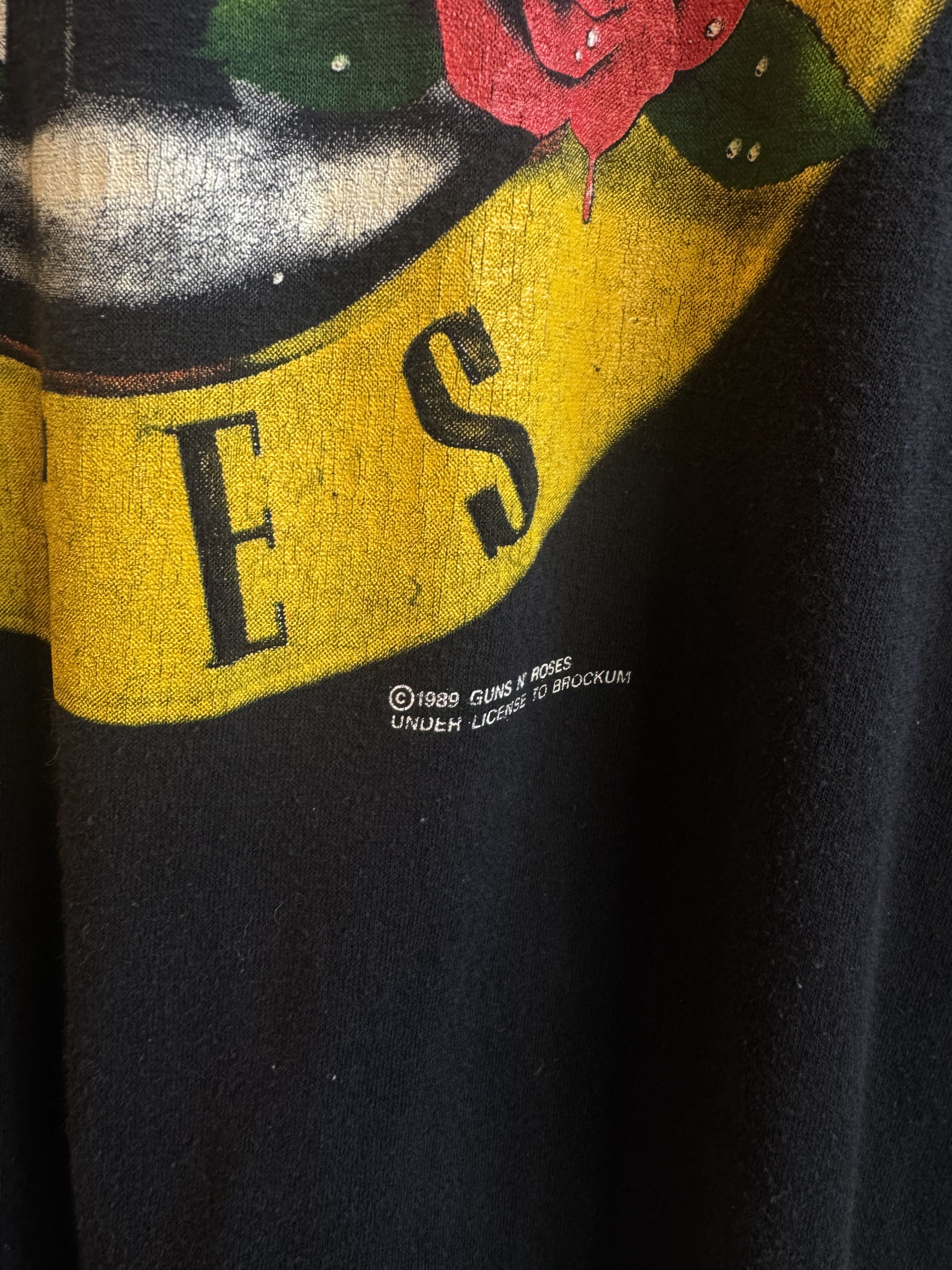 Vintage 1989 Guns N Roses Was Here Band Tshirt Size L Size US L / EU 52-54 / 3 - 4 Thumbnail