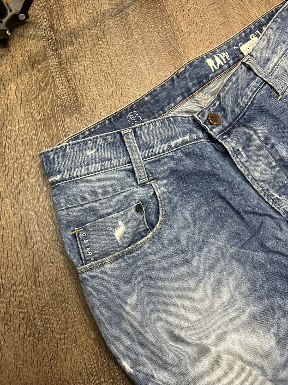 G-Star G-Star Raw Jeans With Scuffs Avant-Garde Style Size US 33 - 8 Thumbnail