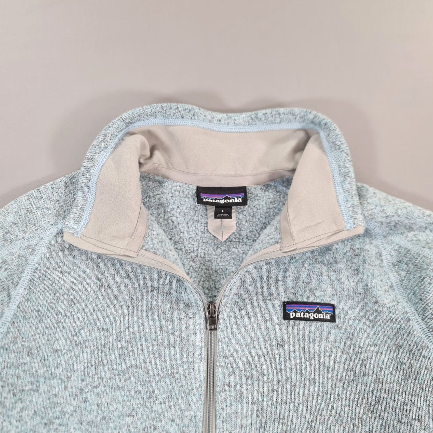 Patagonia Patagonia Womens Sweatshirt Blue Large 1/4 Zip Fleece Better Sweater Henley City Modern Sports Womens Size L / US 10 / IT 46 - 2 Thumbnail