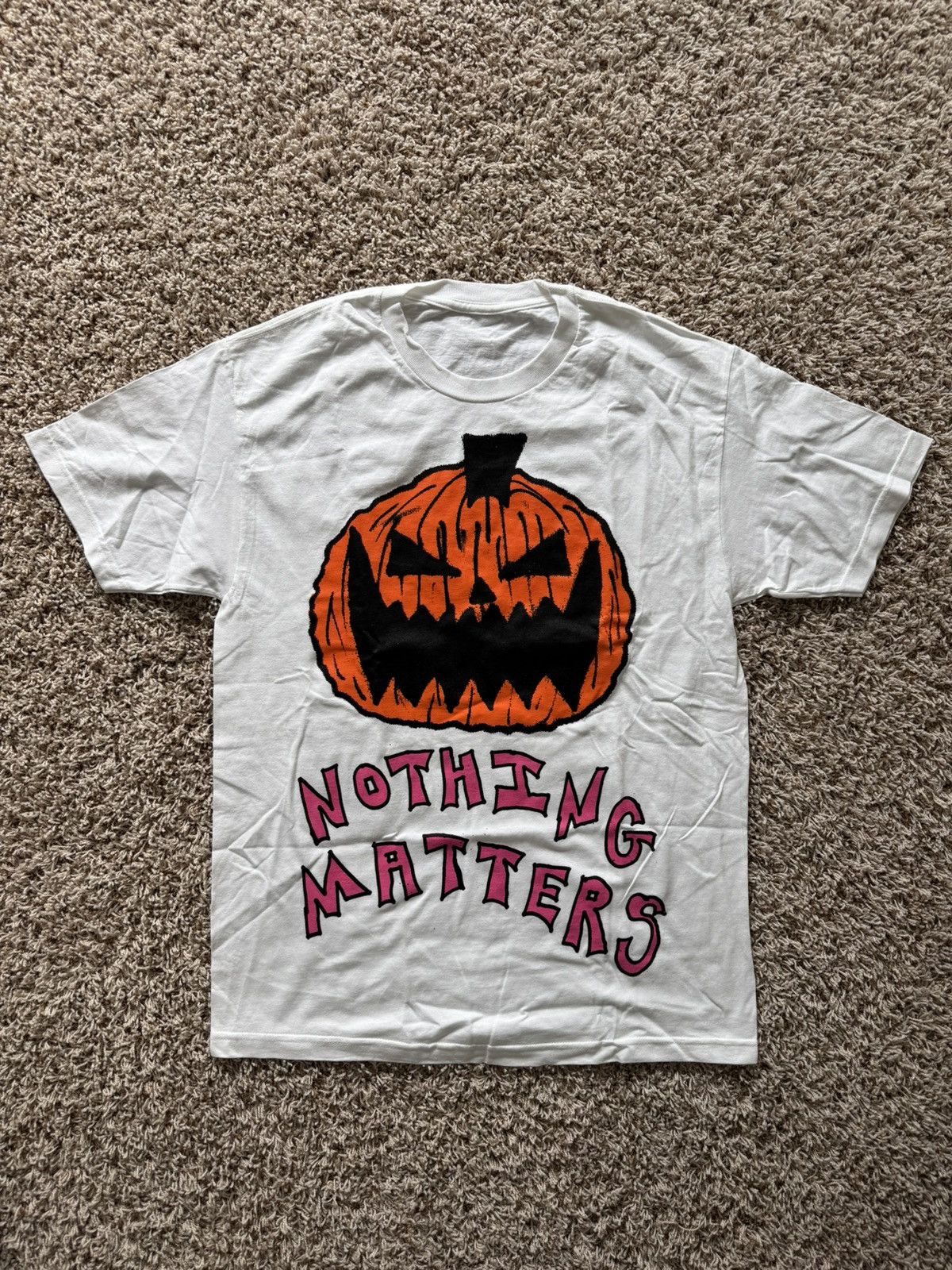 Asspizza Ass Pizza Nothing Matters Pumpkin Tee Shirt White Size US L / EU 52-54 / 3 - 1 Thumbnail