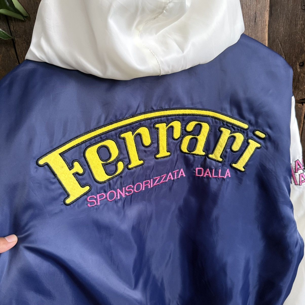 Ferrari Vintage Ferrari Magneti Marelli Bomber Hooded Jacket Size US M / EU 48-50 / 2 - 4 Thumbnail