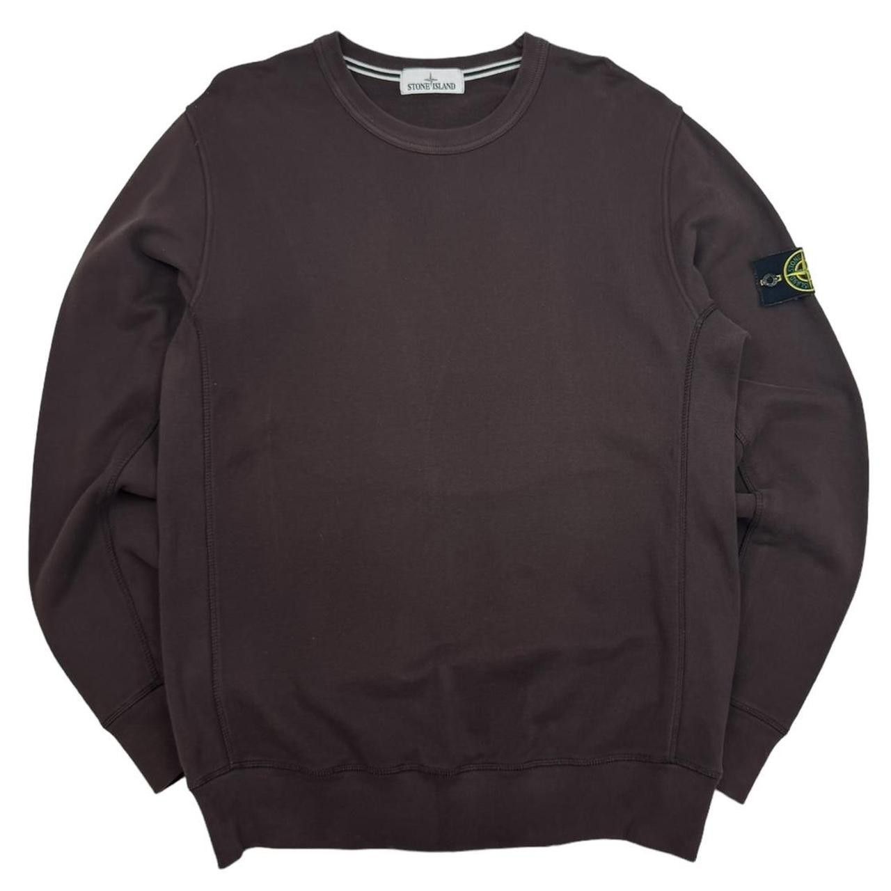 Image of Stone Island Sweatshirt in Burgundy, Men's (Size XL)