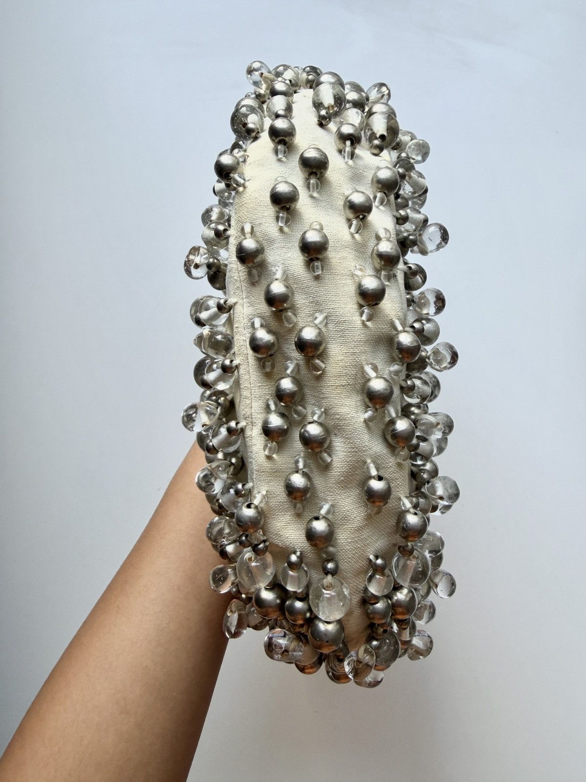 Chloe Chloe Bracelet Bag in Beaded Silver Embellishments Size ONE SIZE - 6 Thumbnail