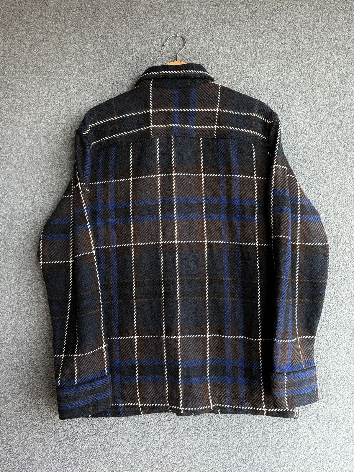 NN07 NN07 Brown and Navy Soren Check Overshirt Size US M / EU 48-50 / 2 - 8 Thumbnail