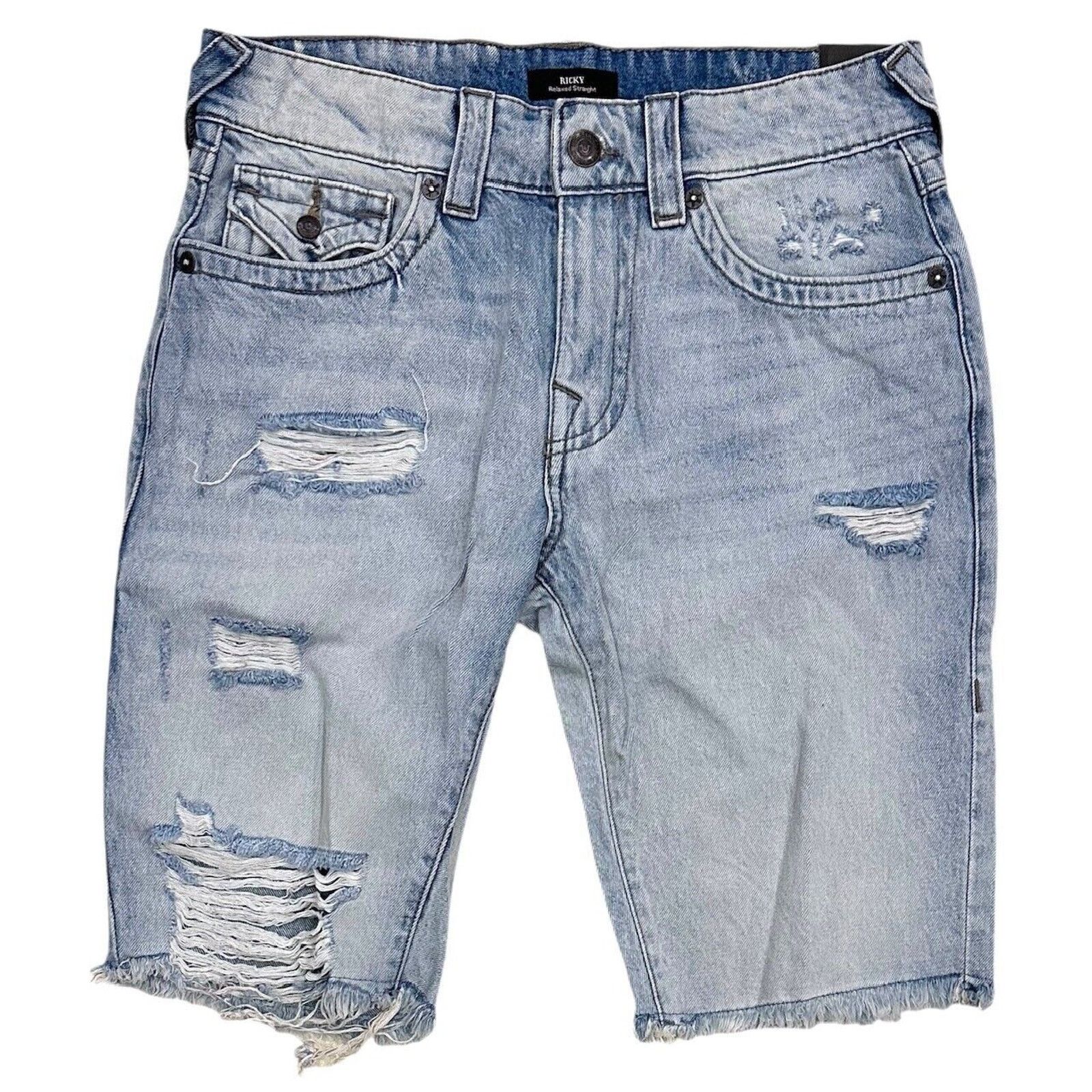 True Religion True Religion Denim Jean Short Distressed Destruct Rip Ricky Size US 30 / EU 46 - 1 Thumbnail