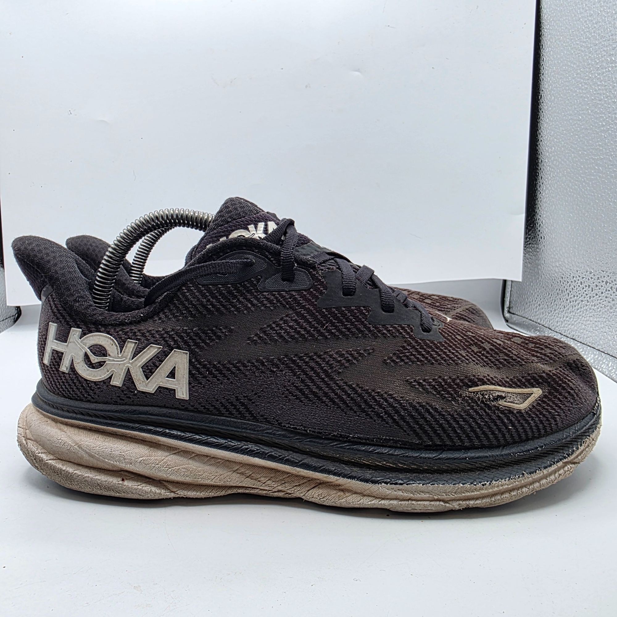 Hoka Hoka Clifton 9 Women Size 9 Wide Black Running Shoes Cushion Size US 9 / IT 39 - 13 Thumbnail
